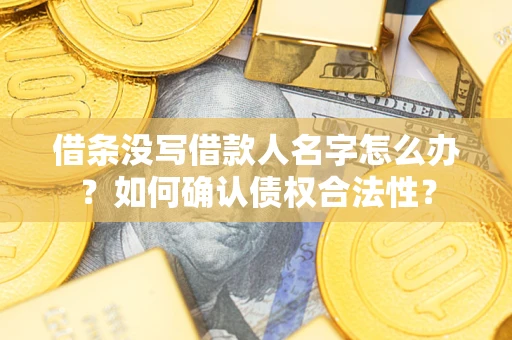 济南借条没写借款人名字怎么办？如何确认债权合法性？