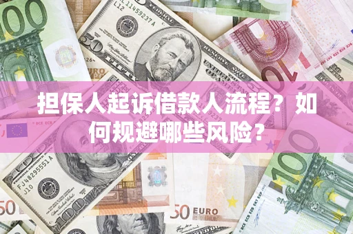 济南担保人起诉借款人流程？如何规避哪些风险？